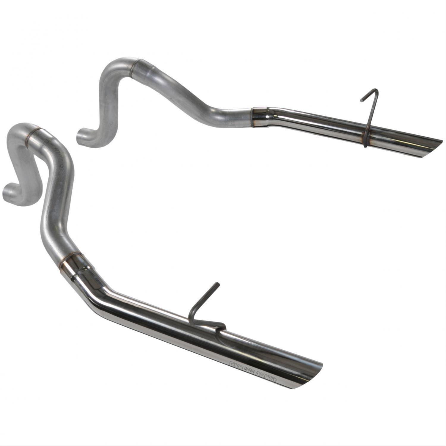 Flowmaster Tailpipe Kits 815814 Exhaust, Tailpipes, Stainless Steel. Natural, 2.5 in. Diameter, Ford, 5.0L, Pair