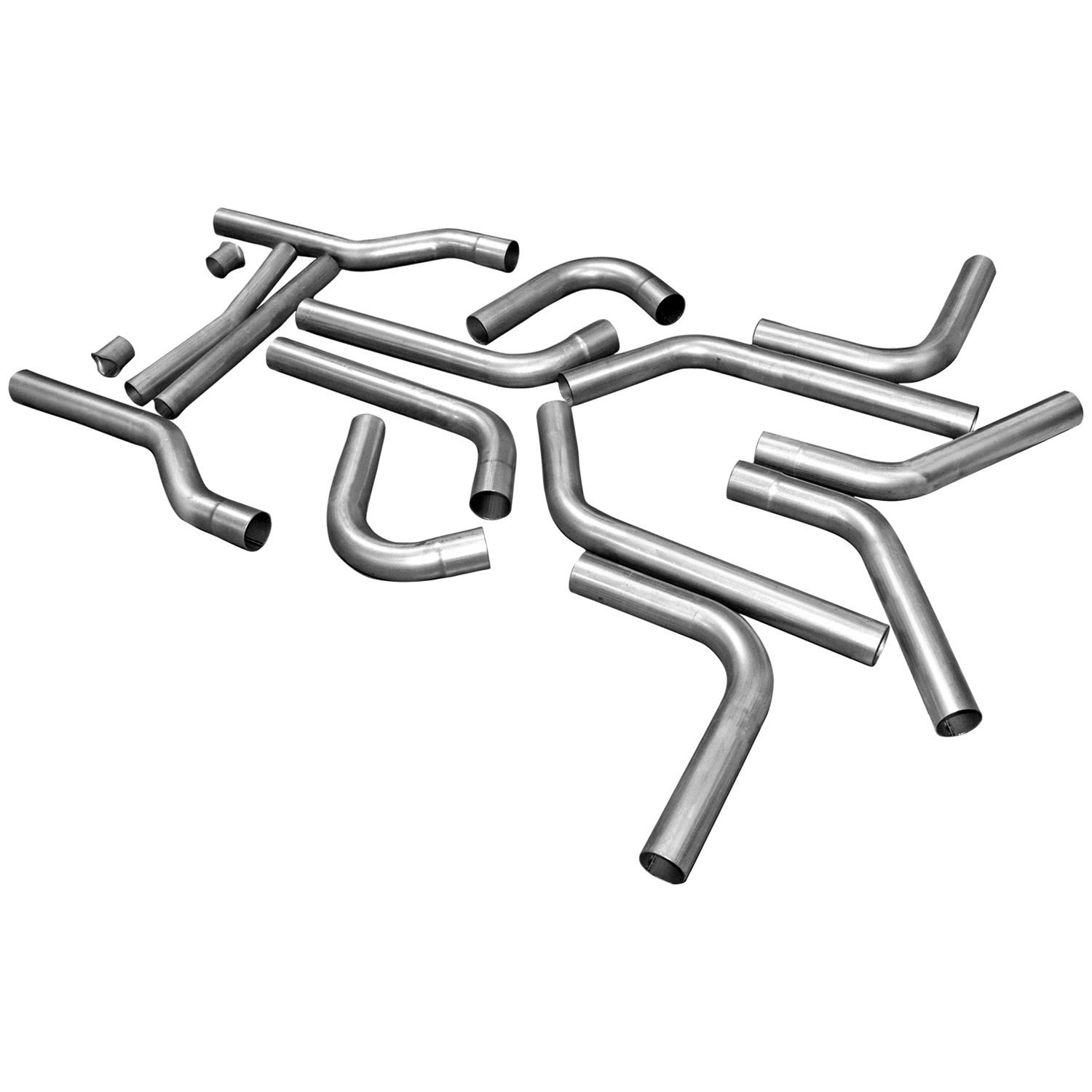 Flowmaster U-Fit Dual Pipe Kits 815936 Exhaust System, Duals, Stainless Steel, Header-Back, 2.5 in. Diameter, Kit thumbnail 2