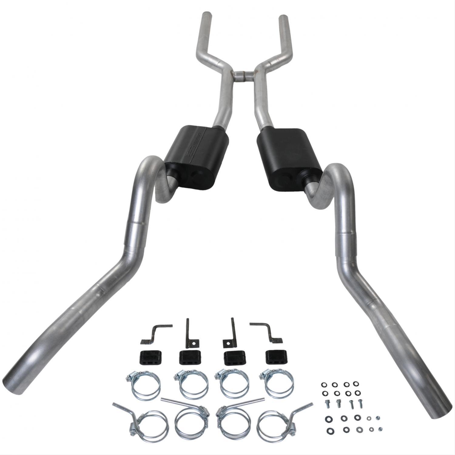 Flowmaster Stainless Steel American Thunder Exhaust Systems 817202 Exhaust, Thunder, Header-Back, Steel, Tips, GM, Passenger Car, Kit