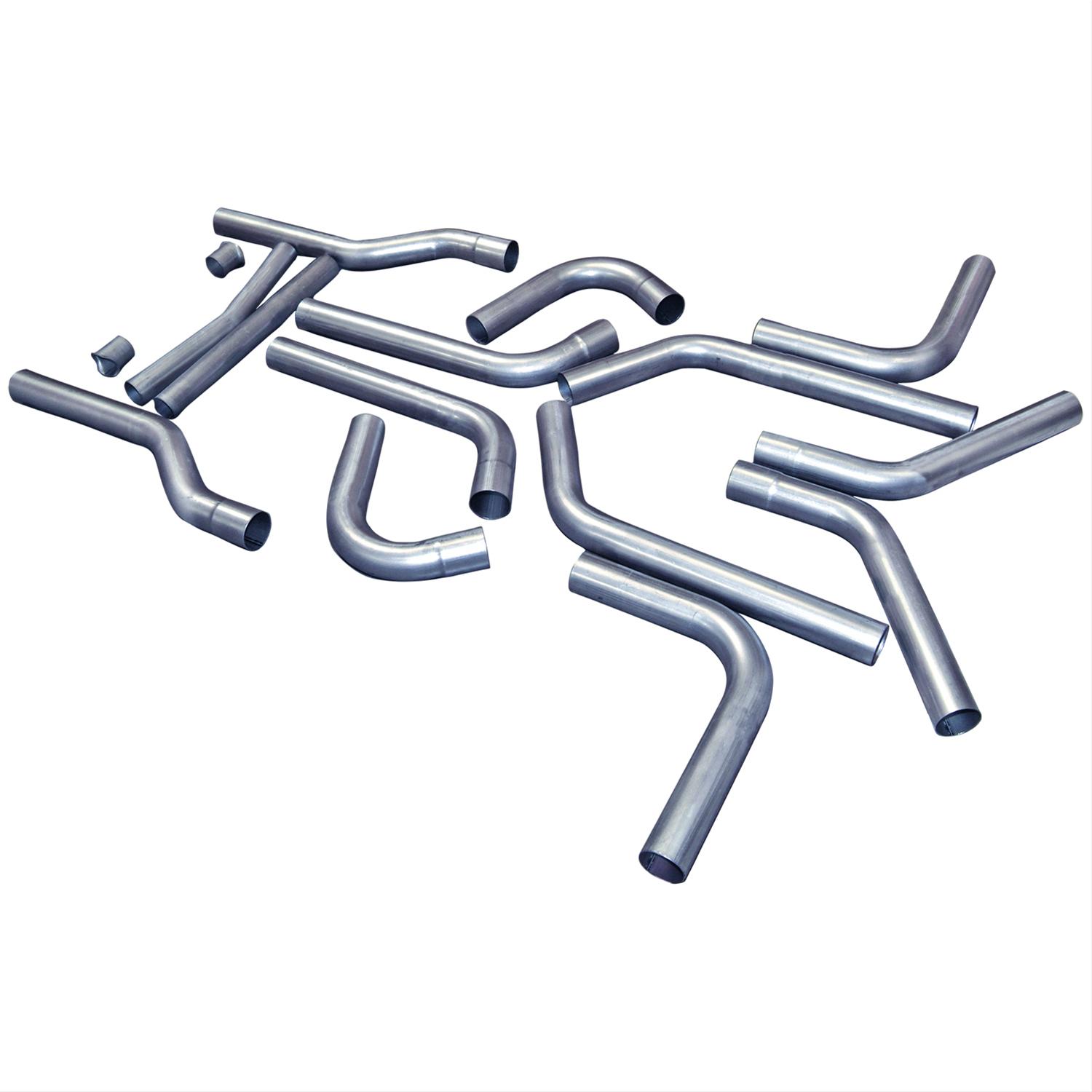Flowmaster U-Fit Dual Pipe Kits 815937 Exhaust System, Duals, Stainless Steel, Header-Back, 3.0 in. Diameter, Kit