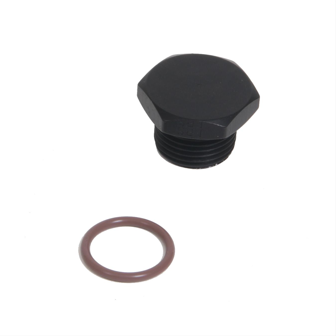 Fragola -10AN Port Plug 7/8-14 - Black thumbnail 2