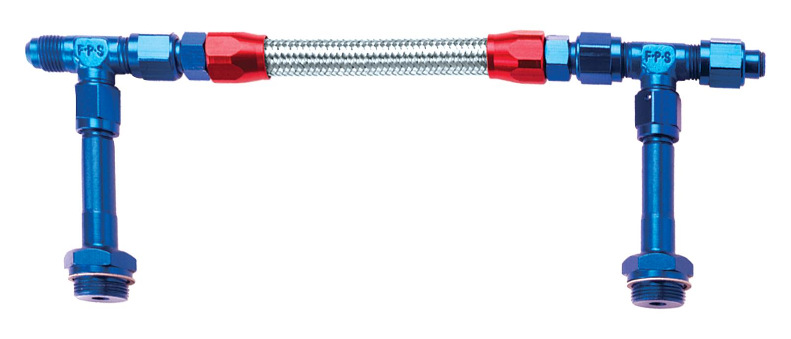Fragola 7/8-20 Dual Inlet 4150 -6AN Fuel Line Kit