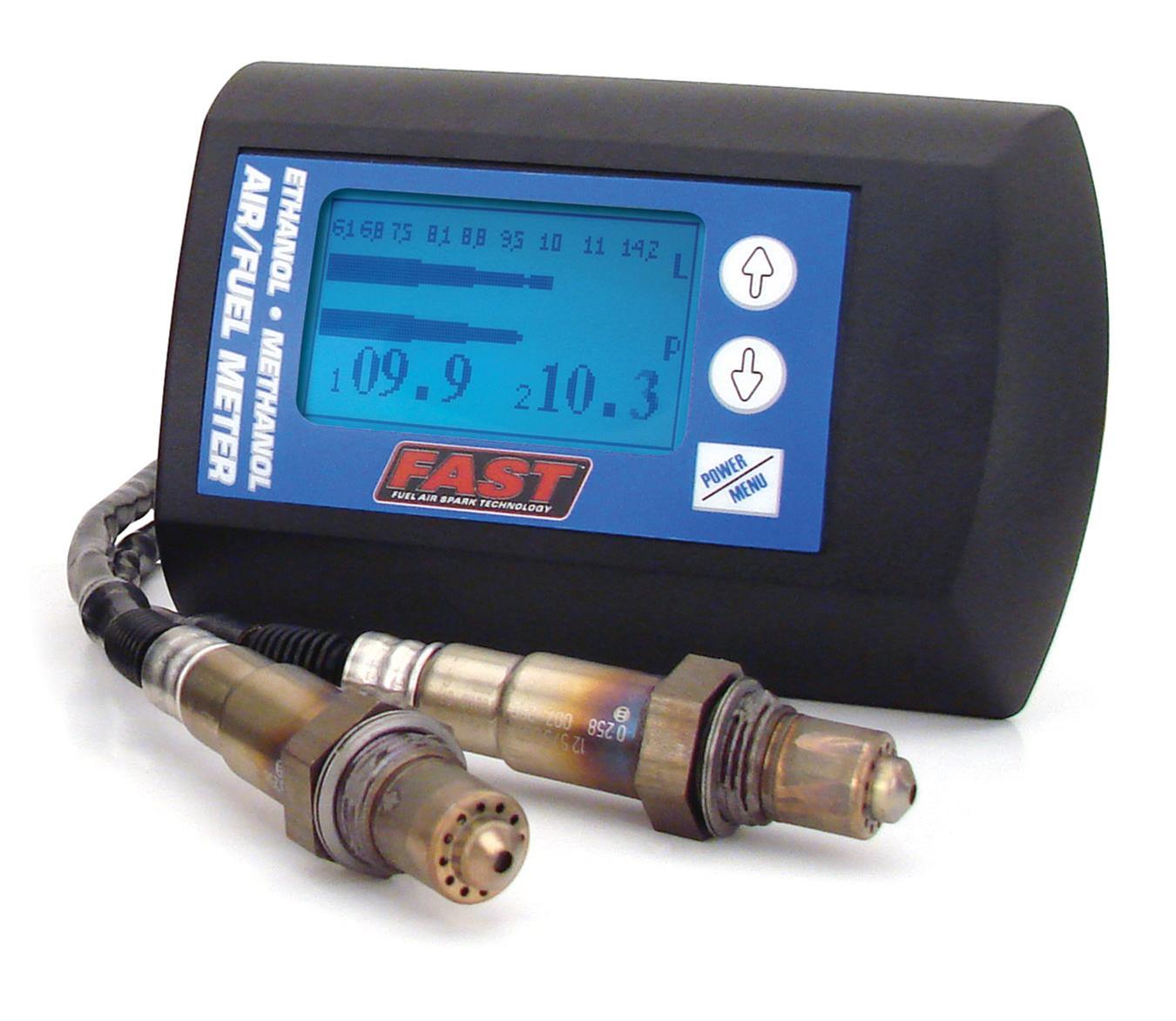 FAST 170402 Gasoline Air//Fuel Meter Wideband Data Logging Dual Sensor O2