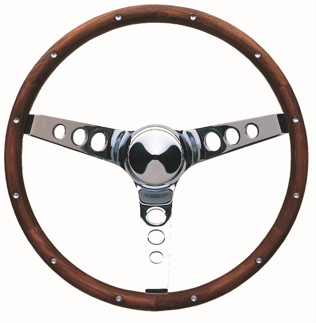ウッド クローム ステアリング Grant Products 213 Grant Classic Wood Steering Wheels | Summit Racing