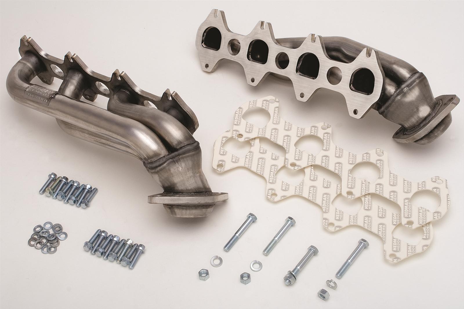 Hedman 304 Stainless Steel Headers 82636 Headers, Shorty, Steel, Silver Ceramic Coated, Ford, 5.4L, Pair