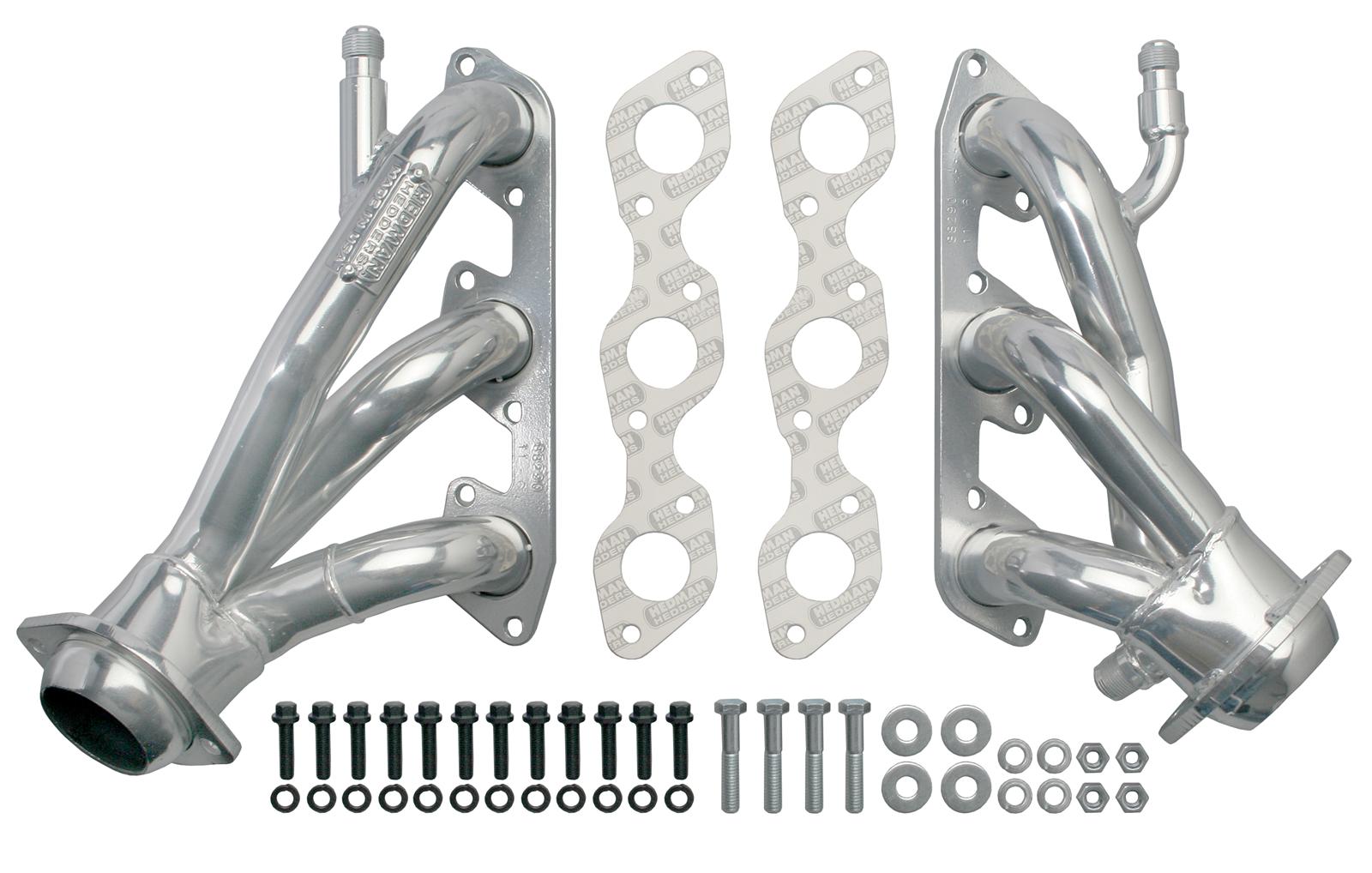 Hedman Street Headers 86207 Headers, Street, Long Tube, Steel, Silver Ceramic Coated, Ford, 460, Pair thumbnail 2