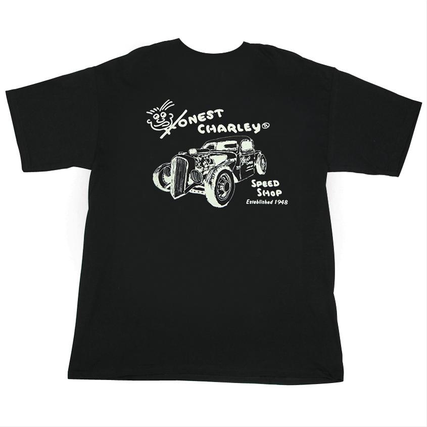Coker Tire T-Shirt Cotton Blk Honest Charlie Logo Men's X-Large Ea ...
