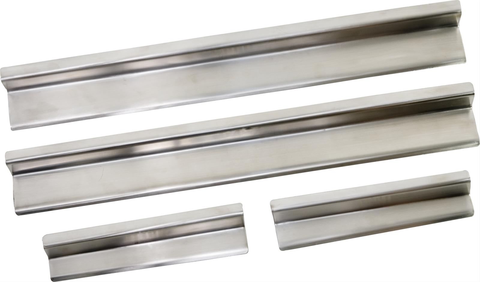 Kentrol 07-18 Jeep Wrangler JK Entry Guards 4 Pieces 4 Door - Polished Silver thumbnail 3