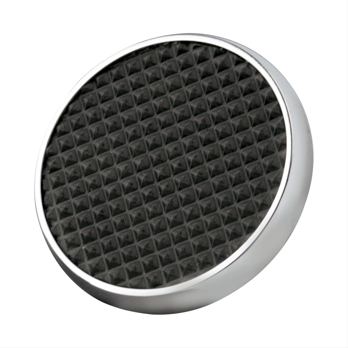 Lokar Pedal Pads SPO-6071 Pad, Brake, Steel, Chrome/Black, Automatic Transmission, Universal, Each