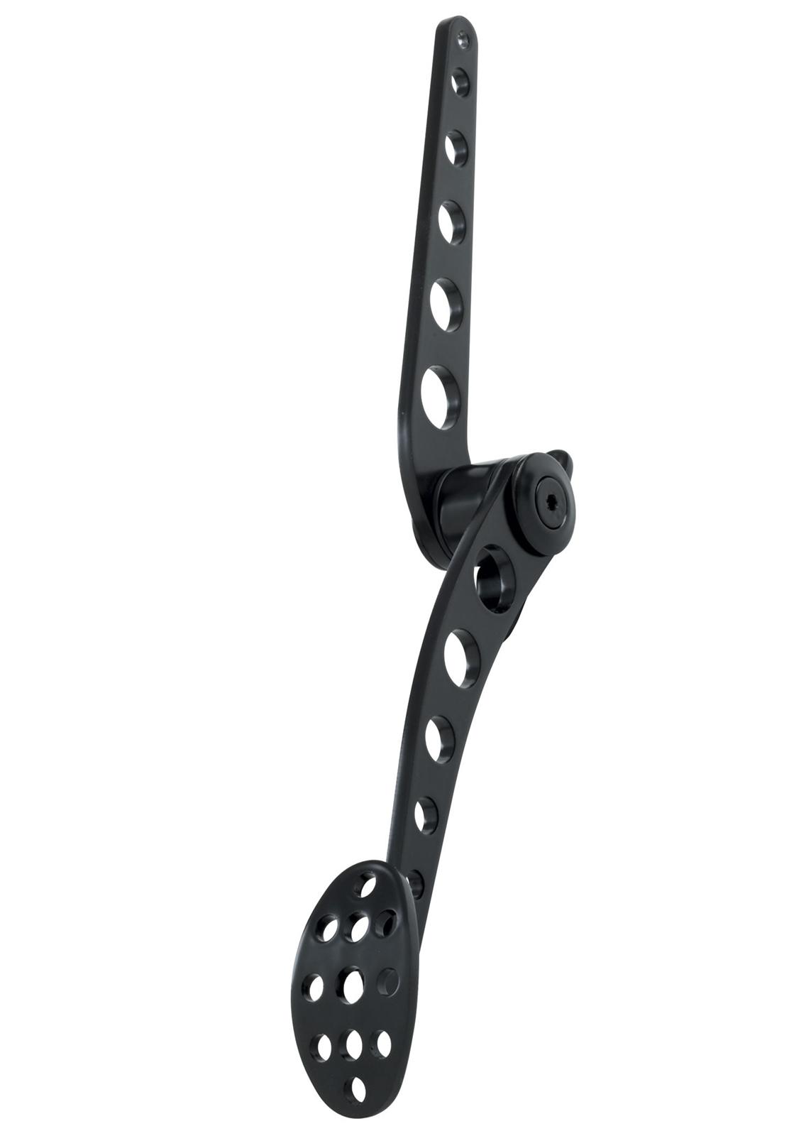 Lokar Midnight Series Lakester Throttle Pedal Assemblies XBAG-6151 Accelerator Assembly; Chromed Steel Gas Pedal; Black Steel;