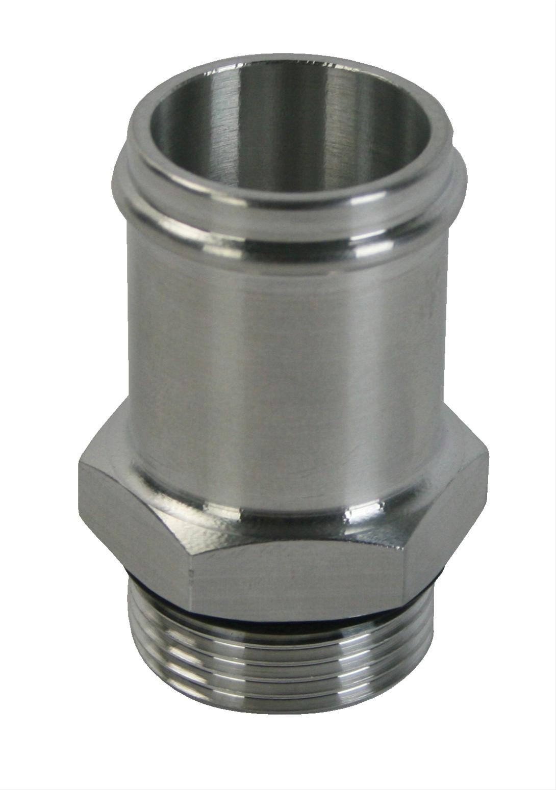 Moroso Electric Water Pump Hose Adapter -16An to 1-1/4in Hose - Raw Aluminum thumbnail 2