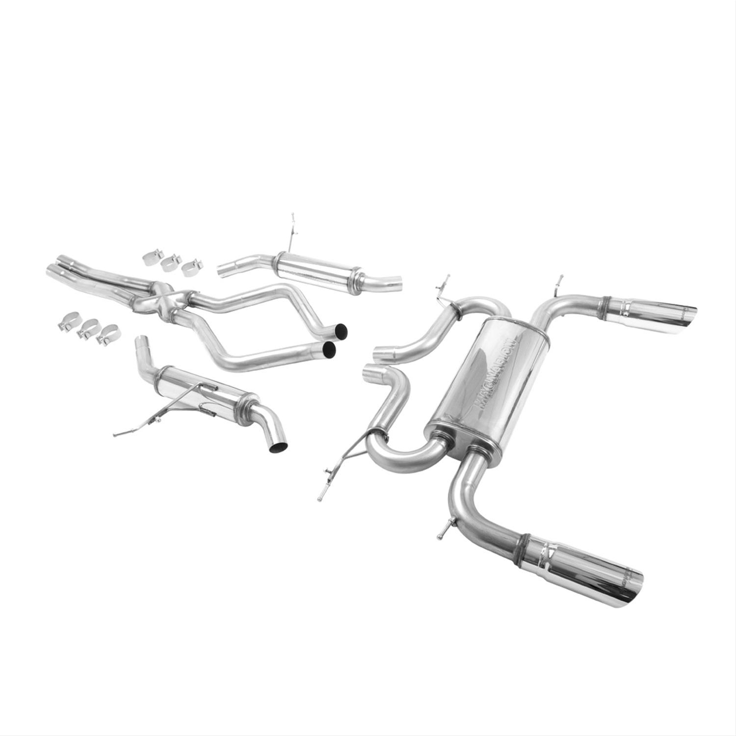 MagnaFlow 16714 Large Stainless Steel Performance Exhaust System Kit