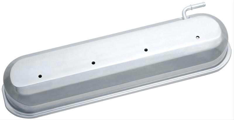 Proform Slant Edge Diecast Aluminum Valve Covers 141-266 Cover, Cast Aluminum, Polished Finish, No Logo, Chevy, Small Block, LS, Pair