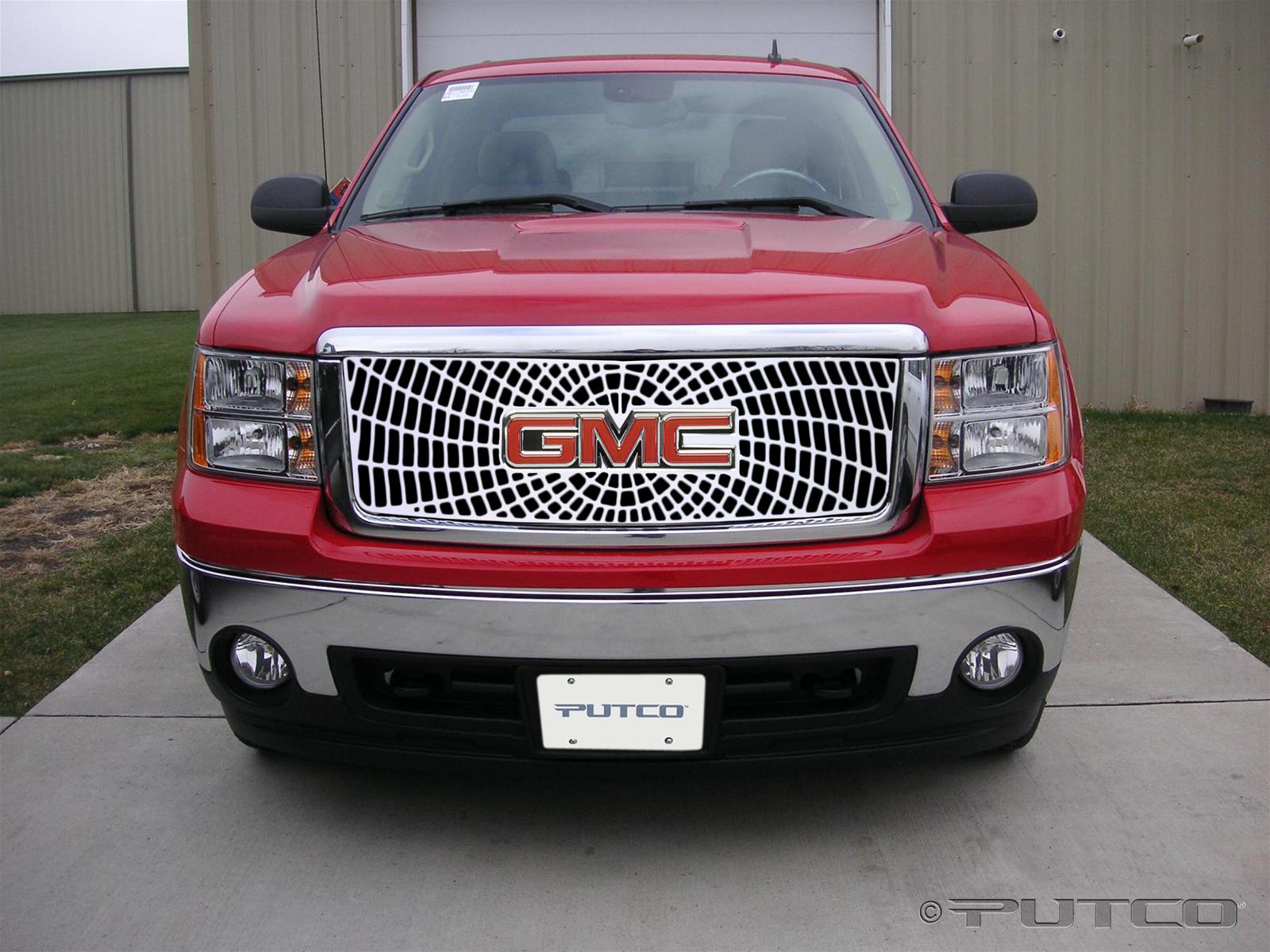 Putco 07-10 GMC Sierra HD Liquid Spider Web Grilles