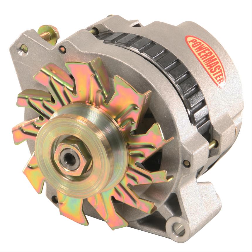 Powermaster Street Alternators 478021 Alternator, Internal Regulator, 140 Amp, Natural, Center Offset, Center Offset, GMC, Chevy, Oldsmobile, Pontiac, Each thumbnail 7