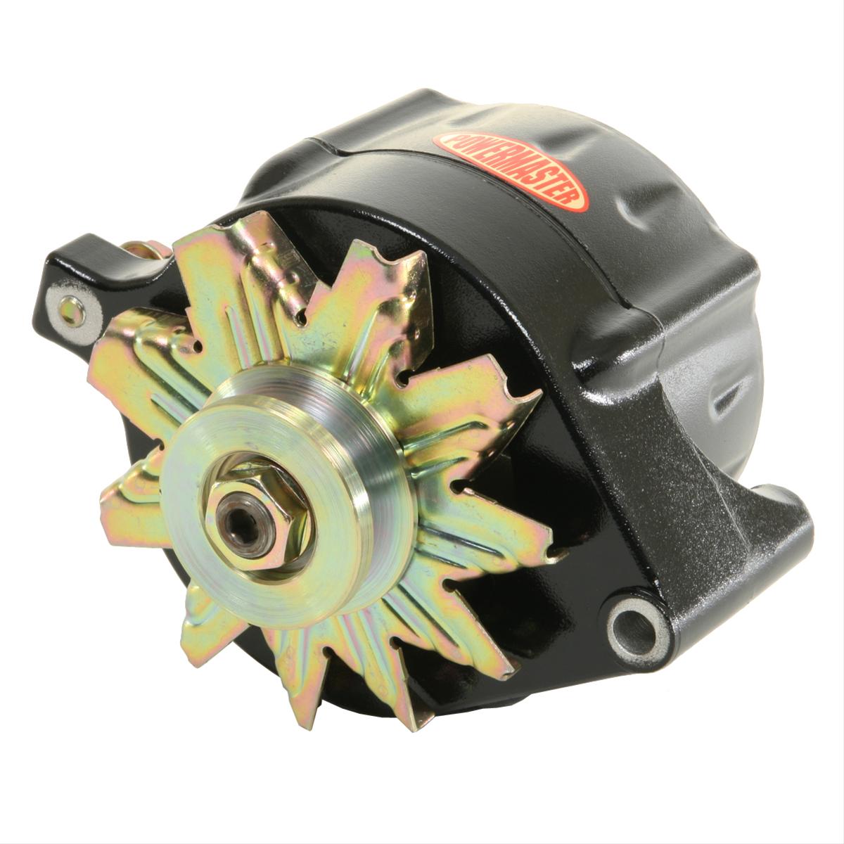 Powermaster Street Alternators 8-57141 Alternator, Internal Regulator, 150 Amp, V-Belt, Black, Ford, Mercury, Jeep, Each thumbnail 2