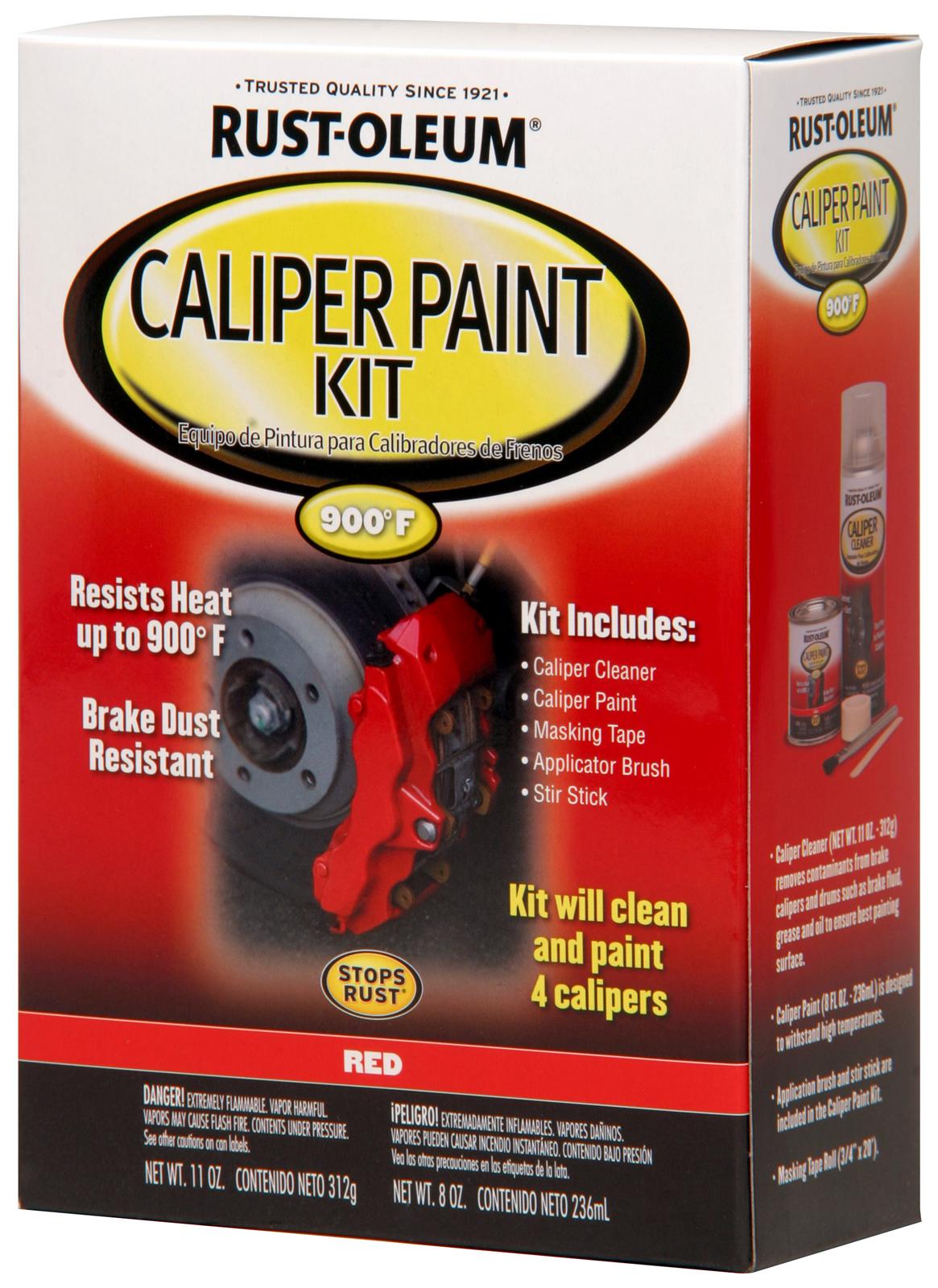 RustOleum Paint Brake Caliper HighTemperature Gloss Red 18 Fluid oz. Kit eBay