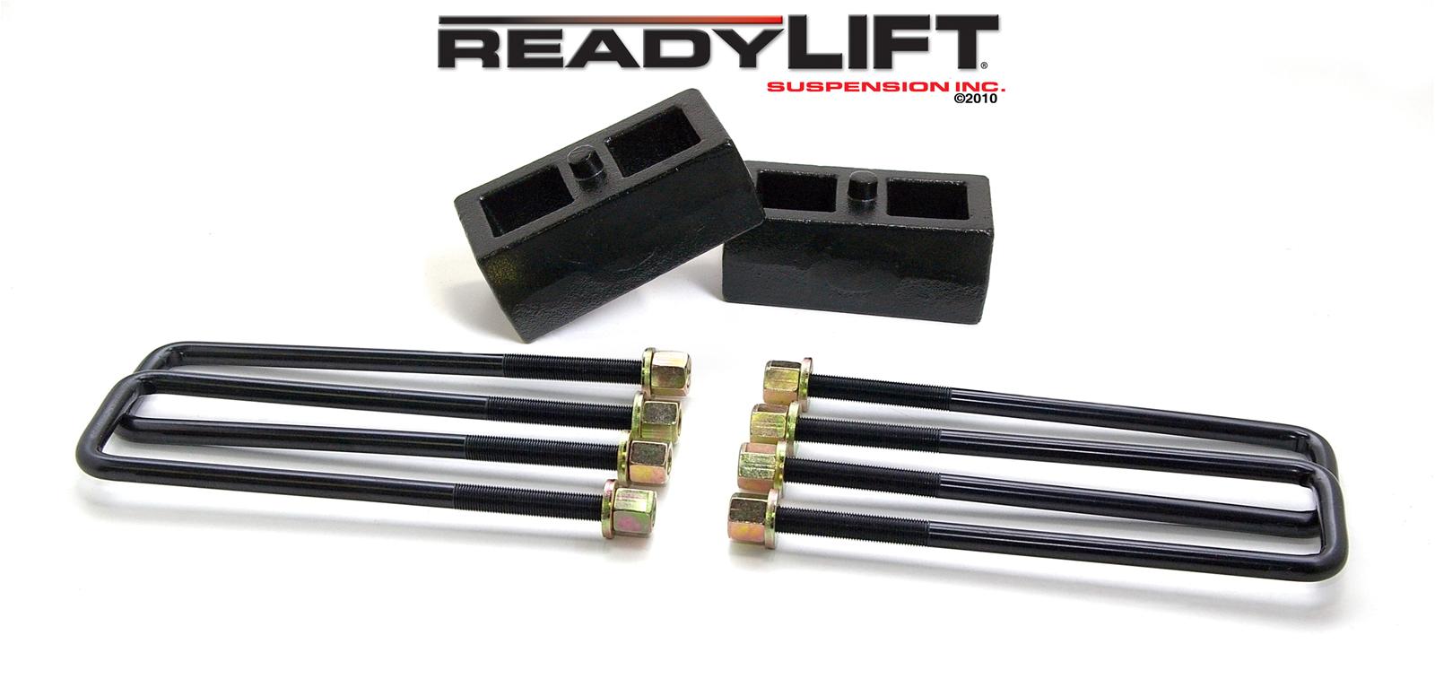 ReadyLift Suspension Rear Block Kits 66-3112 Lift, Leaf Spring Block, Cast Iron, Rear, 2.0 in., Chevy, GMC, Kit thumbnail 2