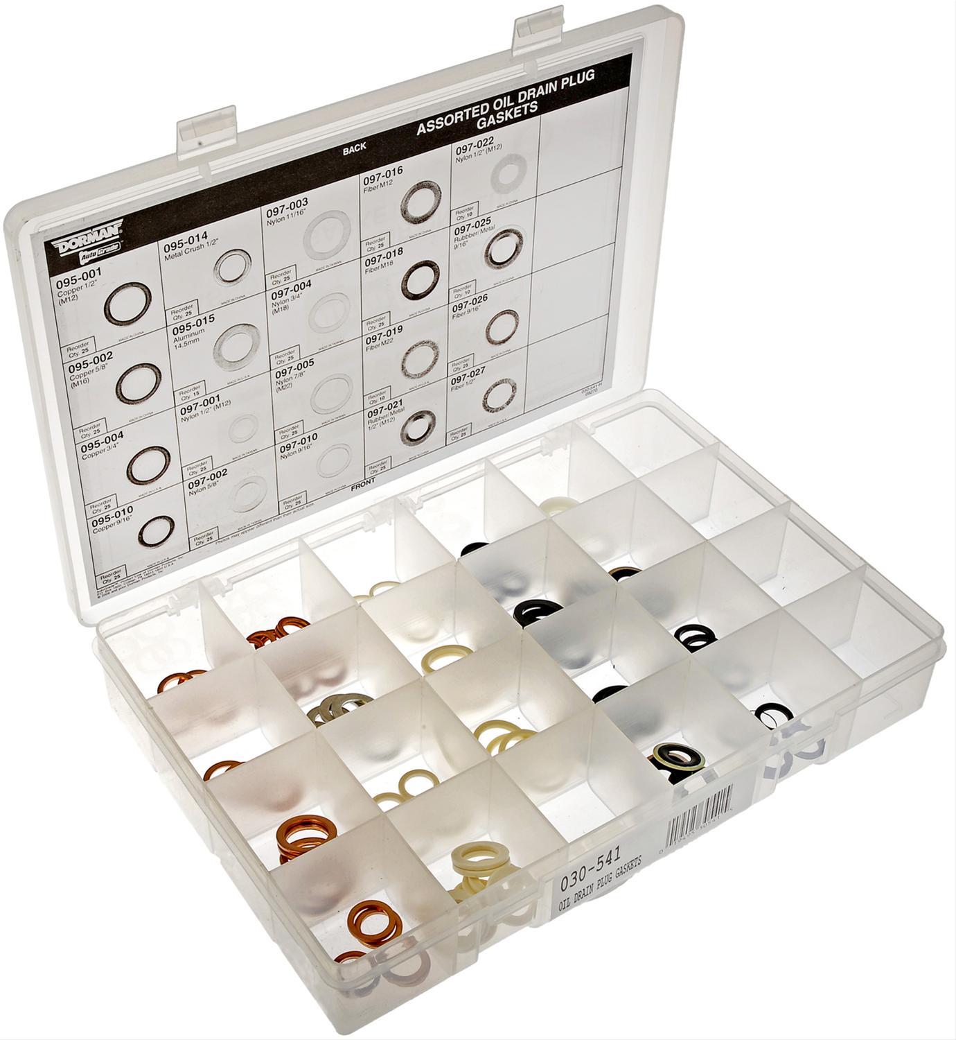田中様　ユリスコラン4本セット　ユーロカーブ保管 Dorman 030-541 Dorman Oil Pan Drain Plug Gasket Assortments