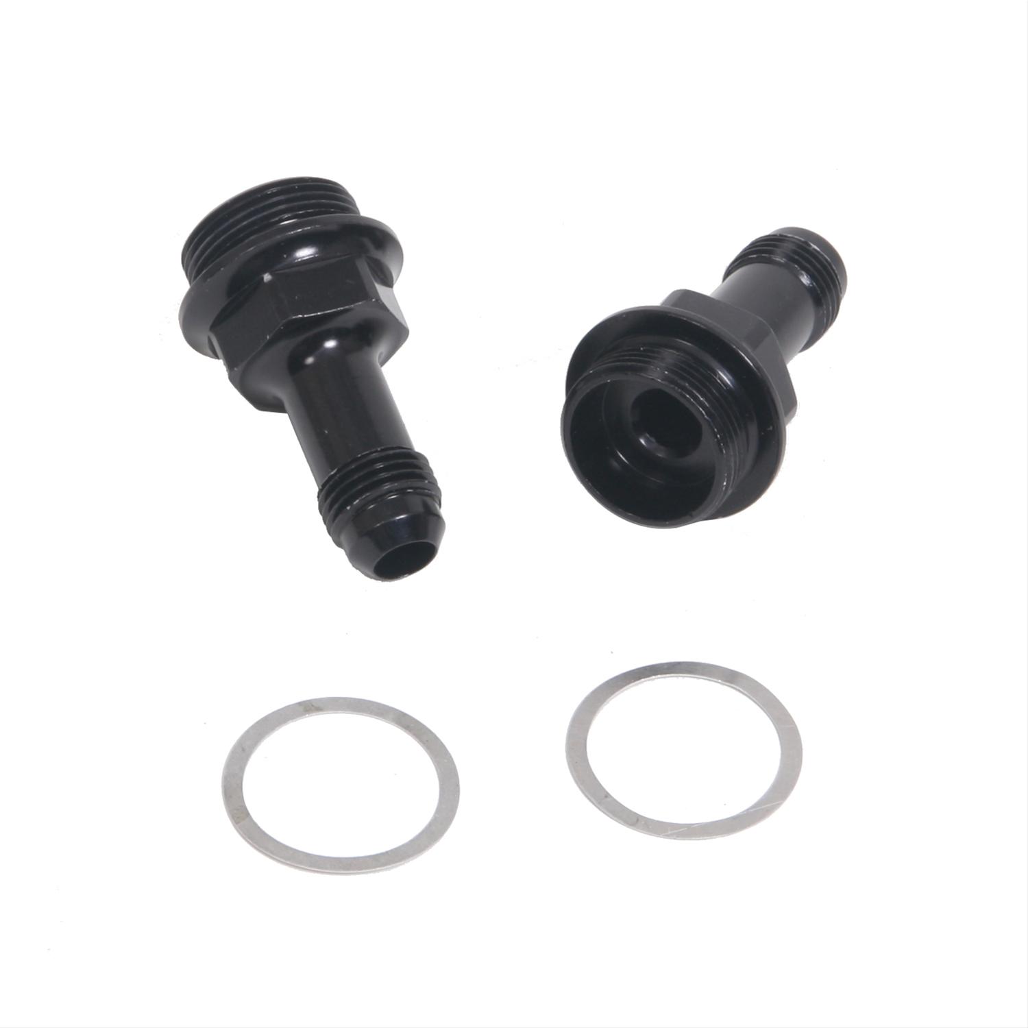 Russell Performance 7/8in -20 x -6 AN Male Flare Extended (2 pcs.) (Black) thumbnail 2