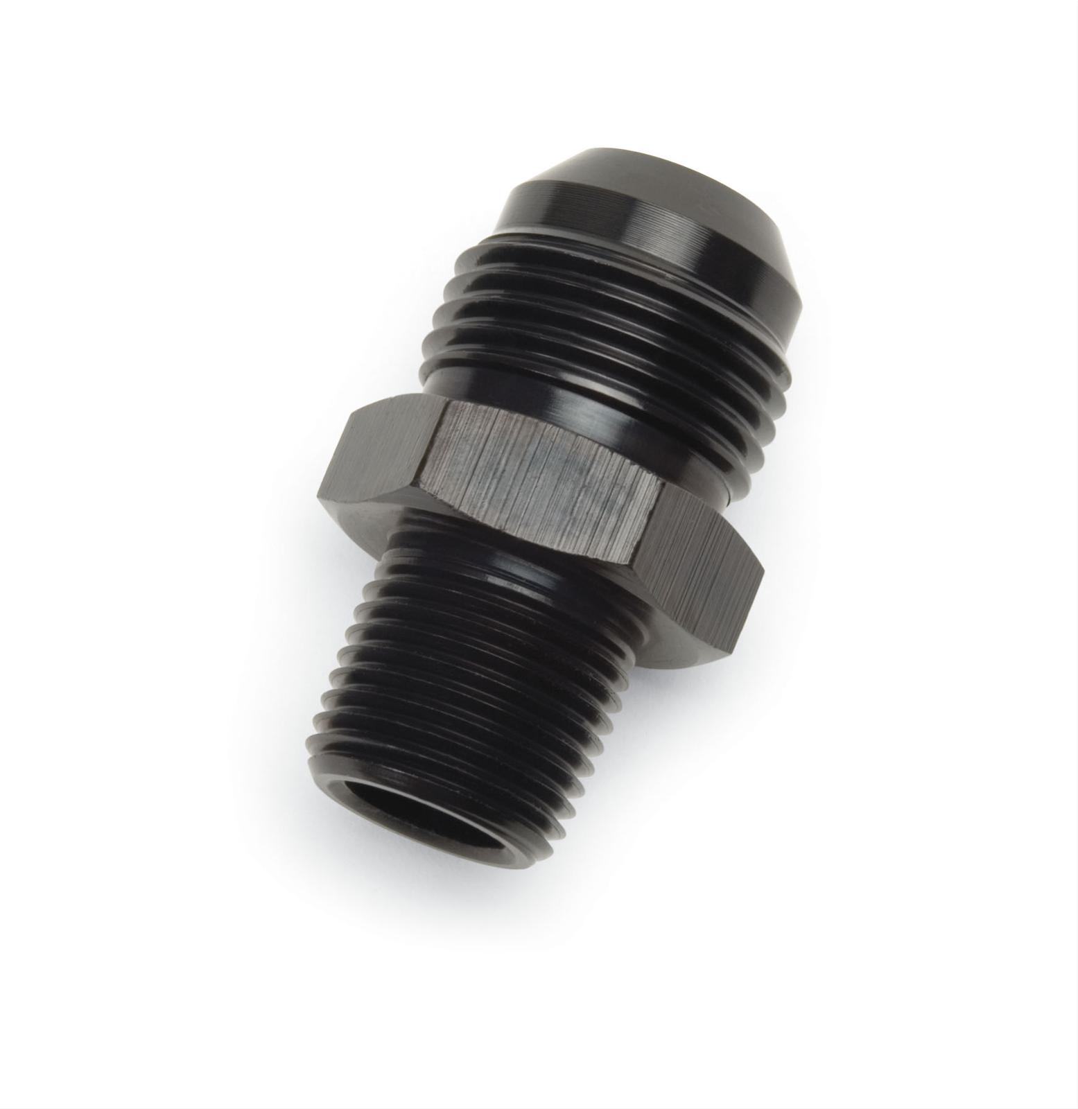 Russell Performance -4 AN to 3/8in NPT Straight Flare to Pipe (Black)