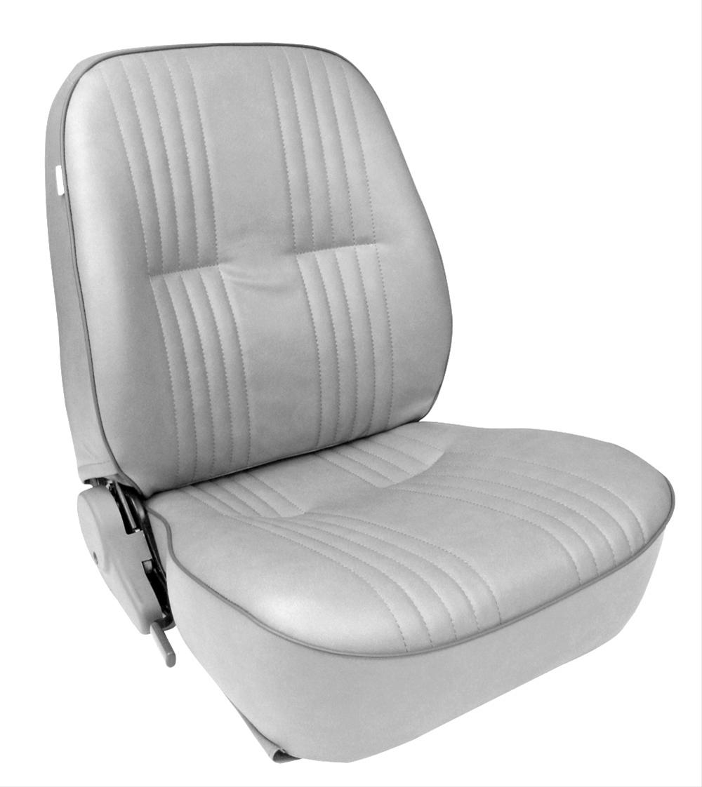 Procar Lowback Series 1400 Gray Vinyl Seat 80-1400-52L Seat, Pro-90 1400, Reclining, Left Side, Vinyl, Gray, Each