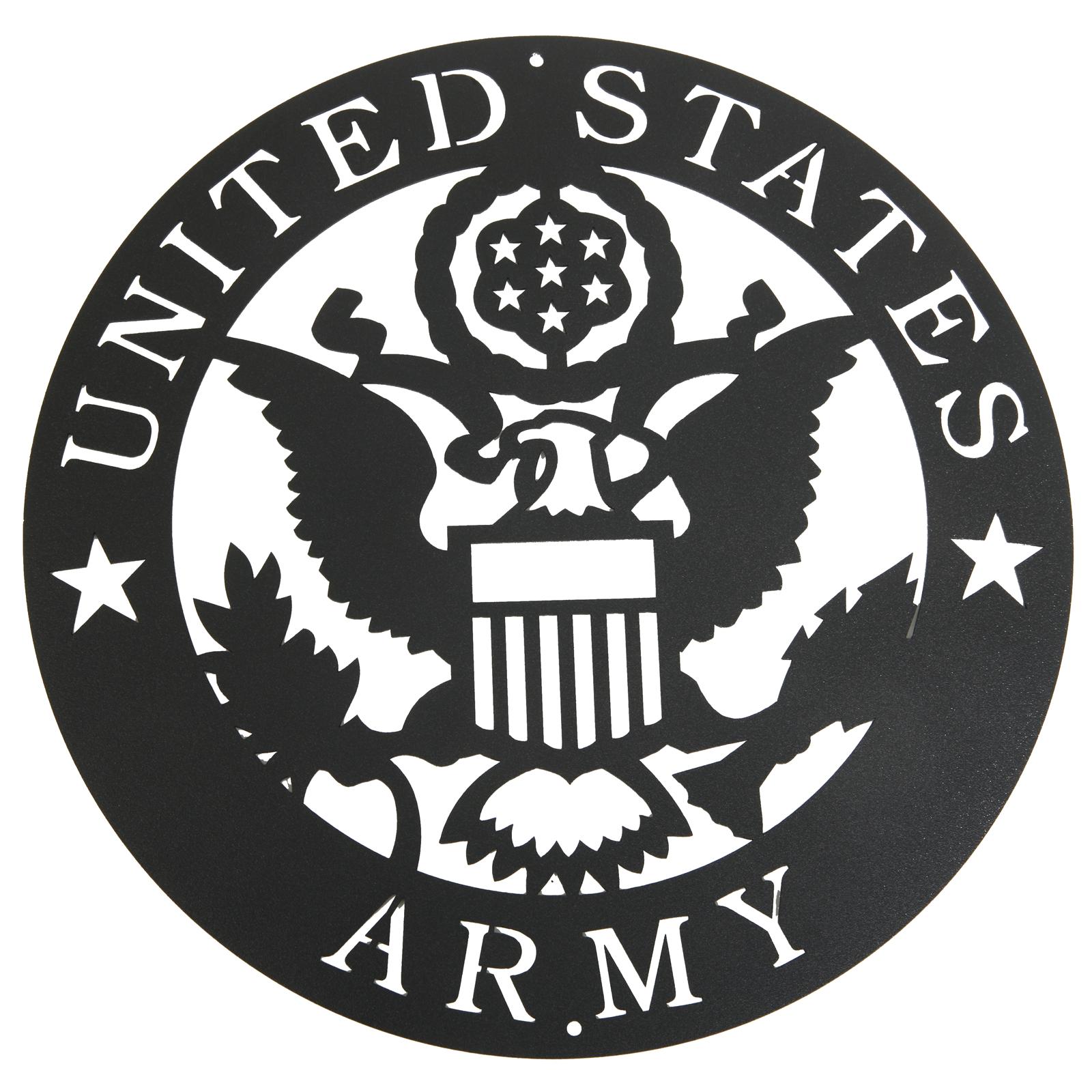 Army Emblem Metal Silhouette 3024 Free Shipping on