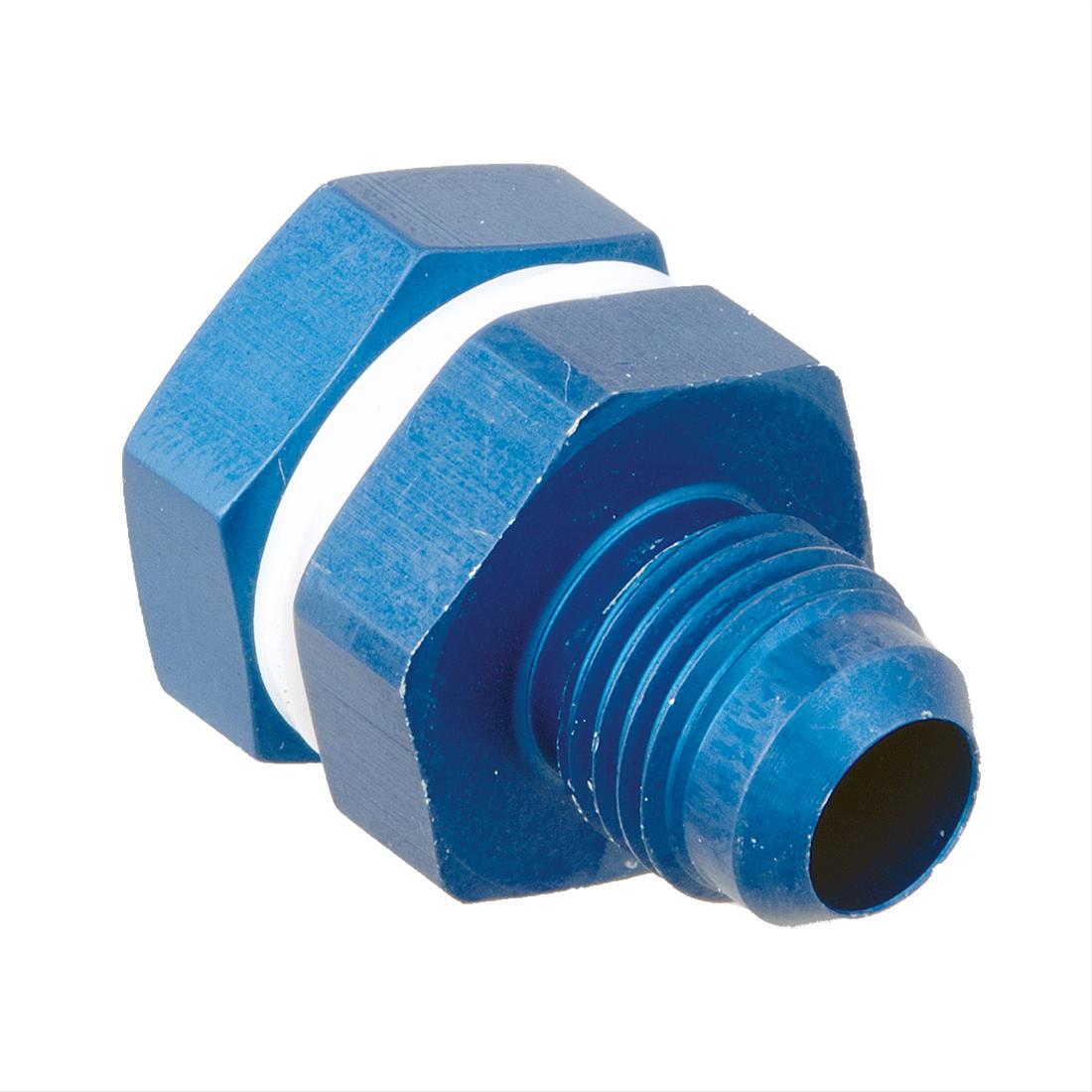 Fuel Cell Connectors 2Pcs AN6 Bulkhead Adapter Fittings - Aluminum Anodized Fuel Line Connectors For Fuel Cells & Tanks AN-6 Male Bulkhead Adapter 2 Pack