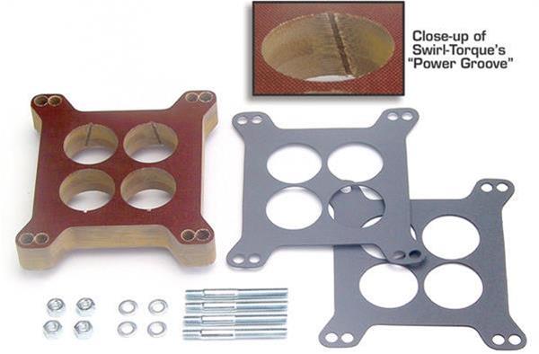 Trans-Dapt Performance 1 Inch Carburetor Spacer 2447 Spacer, Phenolic, in. Thick, 4-Hole, Square Bore, Each thumbnail 2