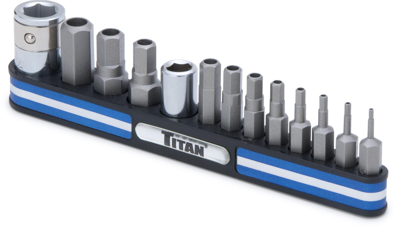Titan Tools 16136 Titan 13-Piece Metric Tamper-Proof Hex Bit