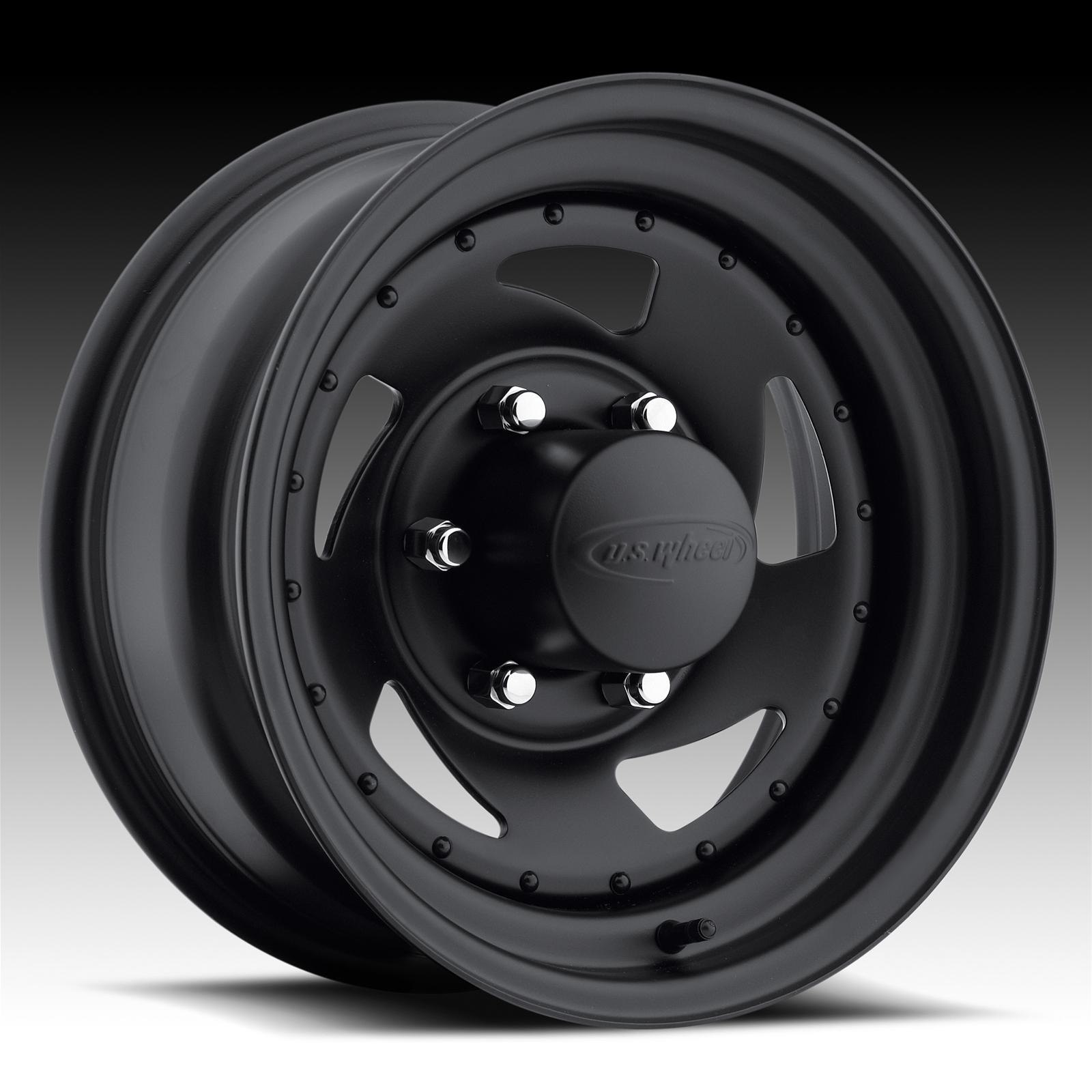 15/" Vision Wheel Soft 8 Series 85 Black Steel Wheel 15x8 5x4.75-19mm 5 Lug Rim