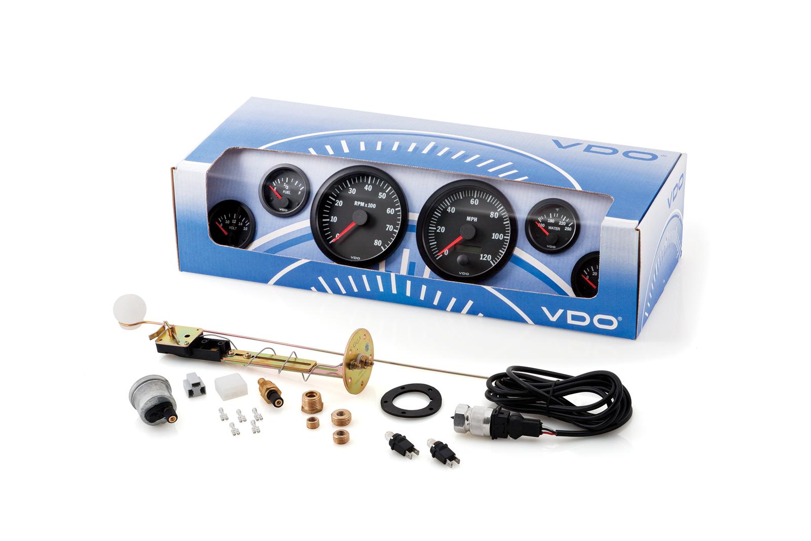 VDO Gauges 6009026 VDO Vision Series Analog Gauge Sets Summit Racing