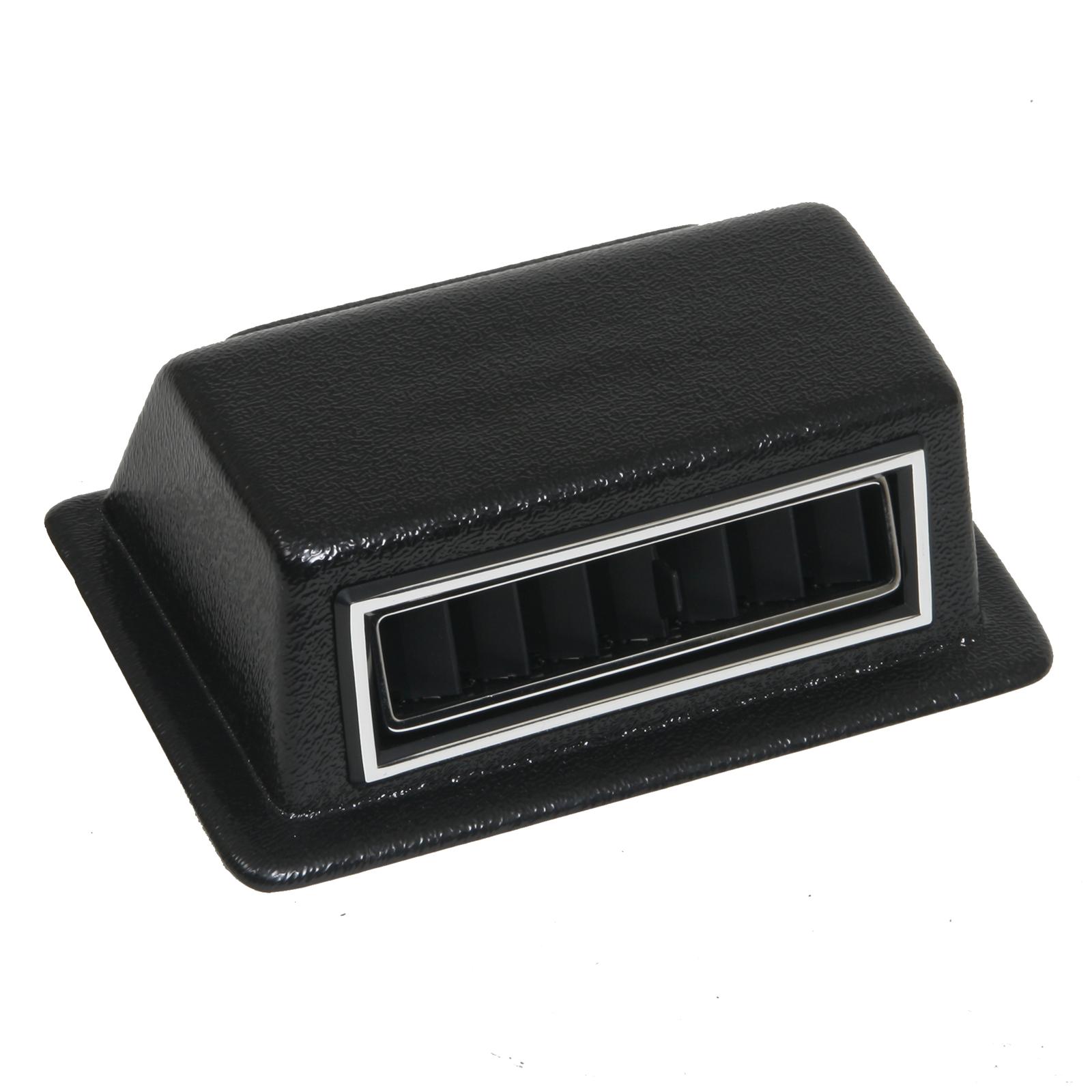 Vintage Air Standard Series Louvers 49050-VUL Louvers, Underdash, Plastic, Black/Chrome, Rectangular, Each