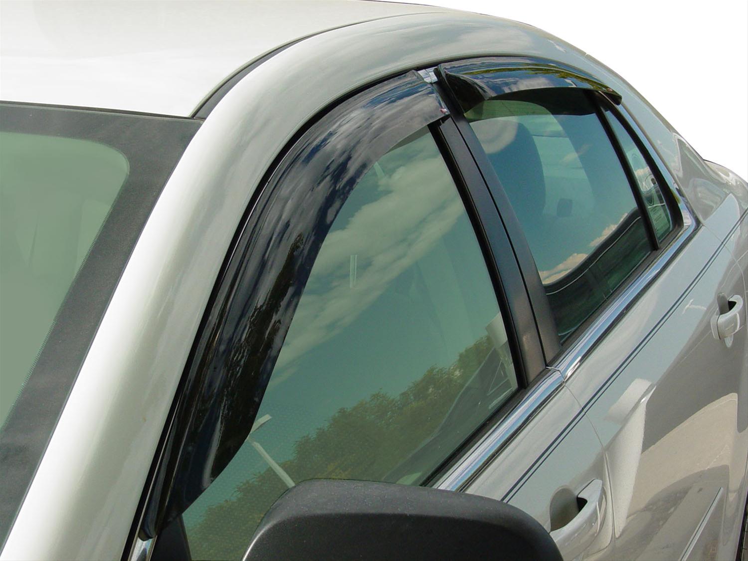 Westin Tape-On Slim Wind Deflectors 72-39434 Side Window Visors, Windguard, Front and Rear, Acrylic, Smoke, Chevrolet, Malibu, Set of 4