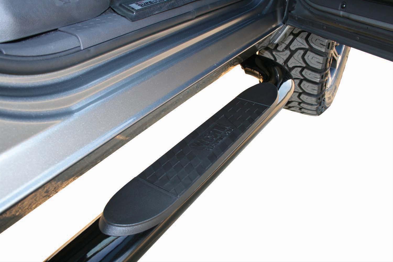 Westin 2009-2018 Dodge/Ram 1500 Quad Cab Platinum 4 Oval Nerf Step Bars - Black thumbnail 2