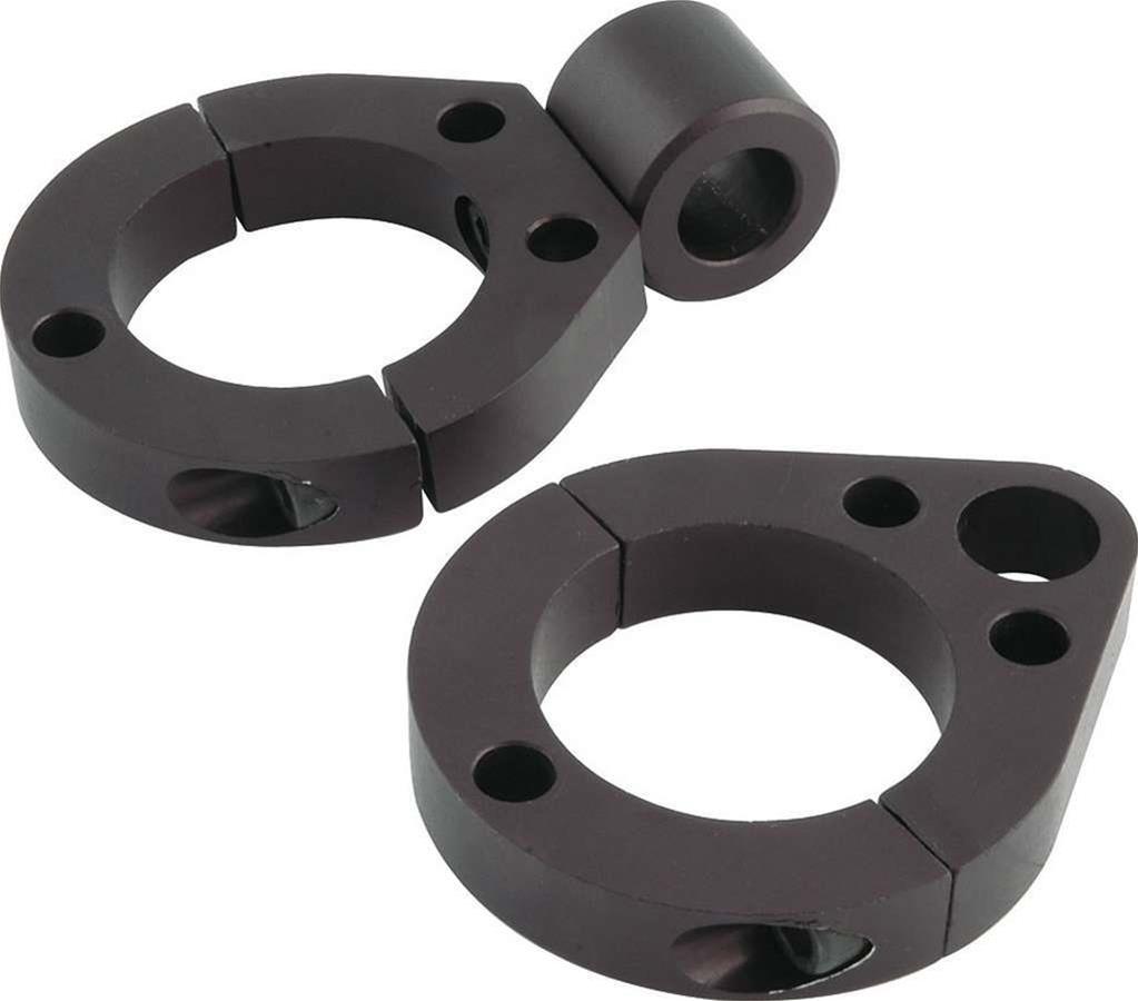 Allstar Performance Clamp-On Kits ALL10221 Roll Bar Clamps, Window Net, 1.500 in. Diameter, Aluminum, Black, Pair