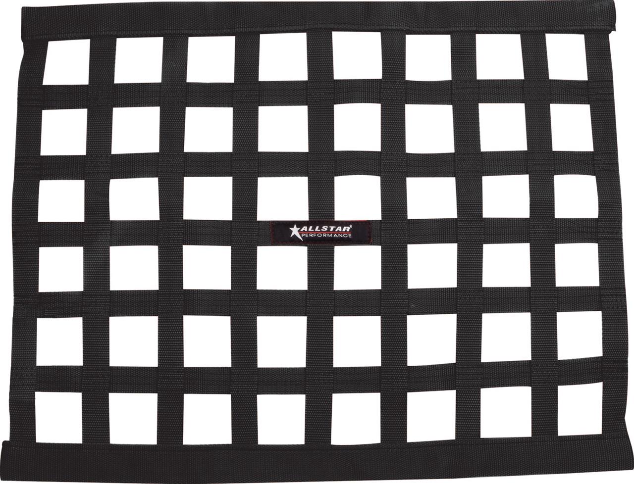 Allstar Performance Window Nets and Guards ALL10284 Net Ribbon Style 18"x24" Black Non-SFI