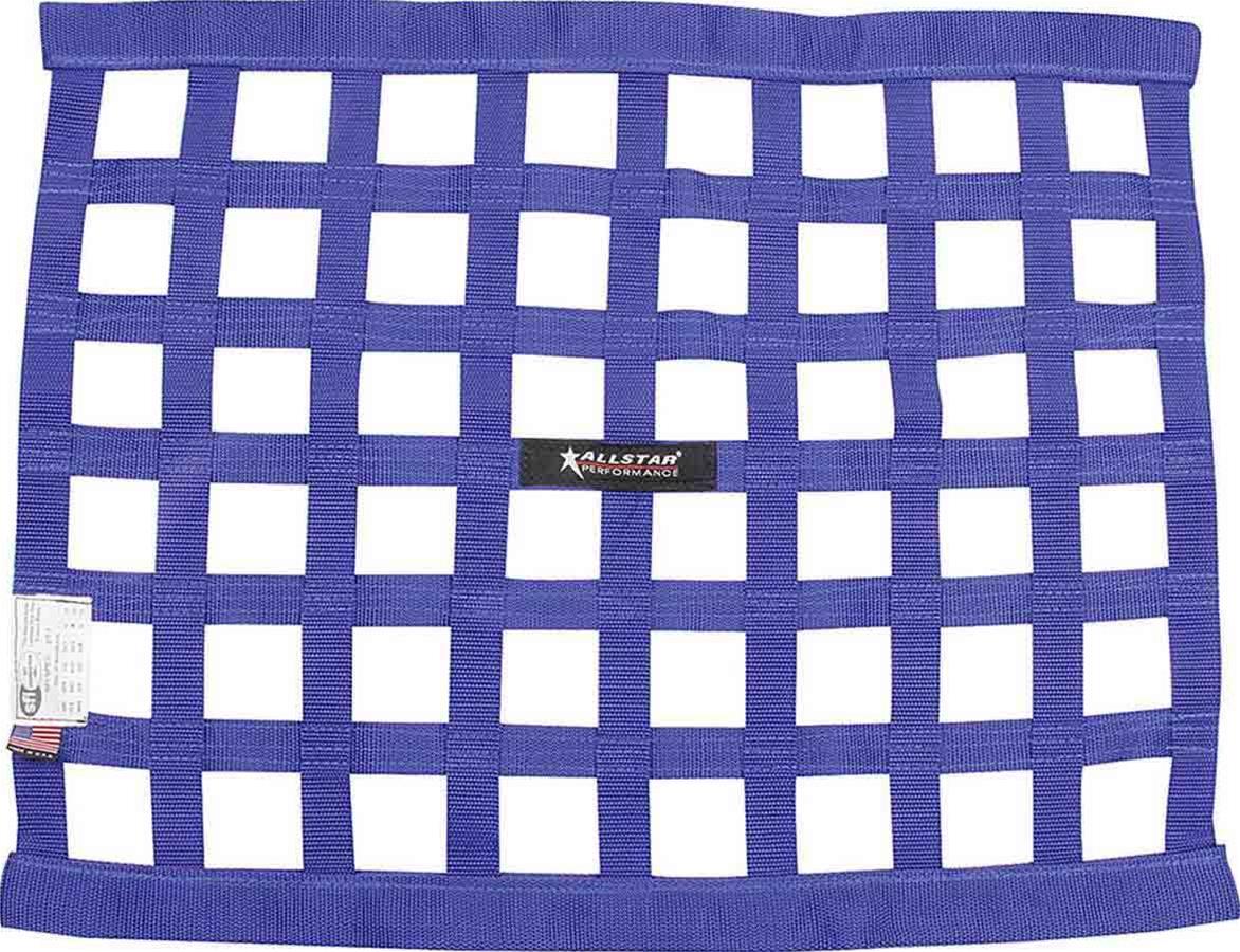 Allstar Performance Ribbon-Style Window Nets ALL10286 Net, Blue, Polypropylene, Ribbon, Rectangle, 24 in. x 24 in. x 18 in., Each