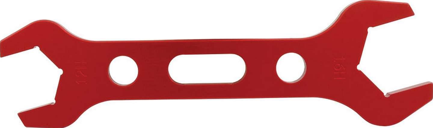 Allstar Performance AN Wrenches ALL11132 Wrench, Double-Ended, -12 AN, -16 AN, Aluminum, Red Anodized, Each