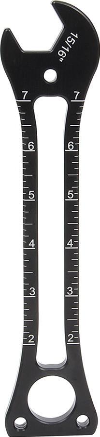 Allstar Performance Wheelie Bar Wheel Wrenches ALL11196 Wrench, Adjusting, 15/16 in. Size, Open End, 9 in. Length, Aluminum, Blue Anodized, Each