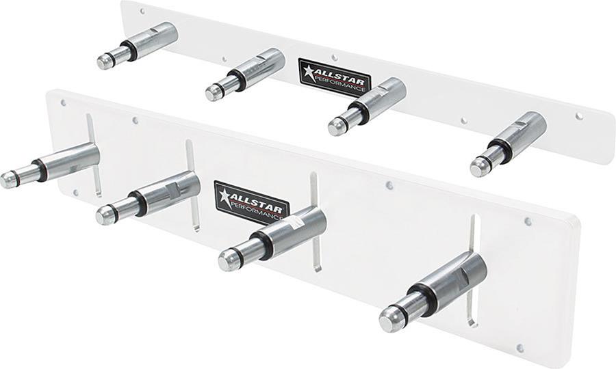 Allstar Performance Shock Racks ALL12211 shock rack holds four shocks with 2.5 in springs and easily mounts to trailer or shop wall