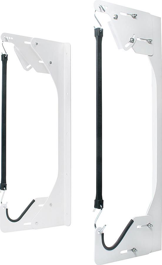 Allstar Performance Nose Wing Mounts ALL12214 Garage and Trailer Organizers, Mounts, Aluminum, White, One Capacity, Pair