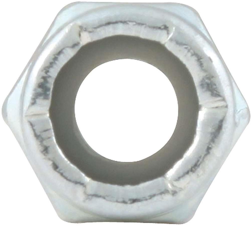 Allstar Performance Nylon Locking Hex Nuts ALL16010-10 Nuts, Hex, Steel, Zinc Plated, Insert, 1/4-20 in. Coarse Thread, Set of 10