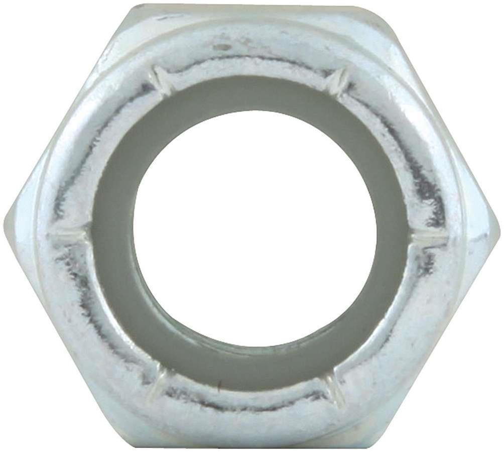 Allstar Performance Nylon Locking Hex Nuts ALL16012-10 Nuts, Hex, Steel, Zinc Plated, Insert, 3/8-16 in. Coarse Thread, Set of 10