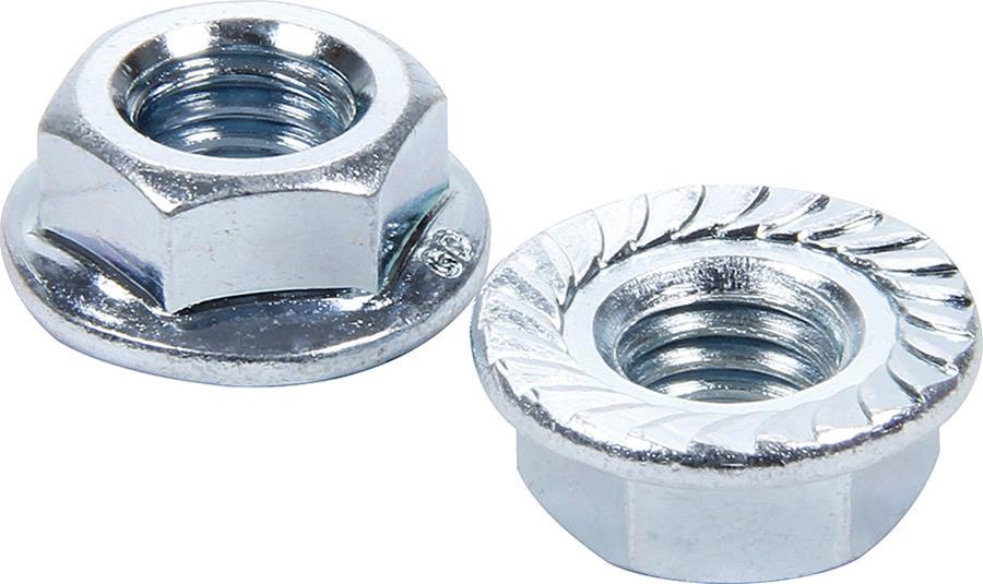 Allstar Performance Nuts ALL16043-10 serrated flange nuts, 7/16 in-14. 10-pack.