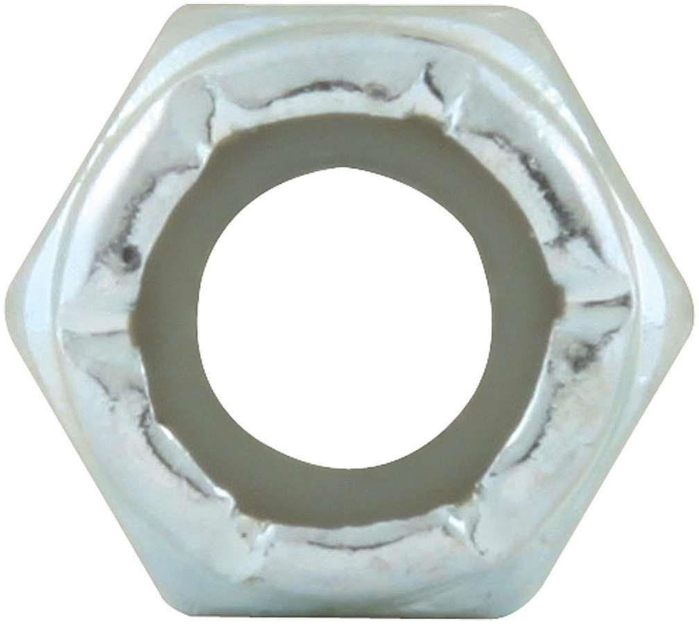Allstar Performance Nylon Locking Hex Nuts ALL16070-10 Nuts, 1/4-28 in Threads, Thin with Insert, Set of 10