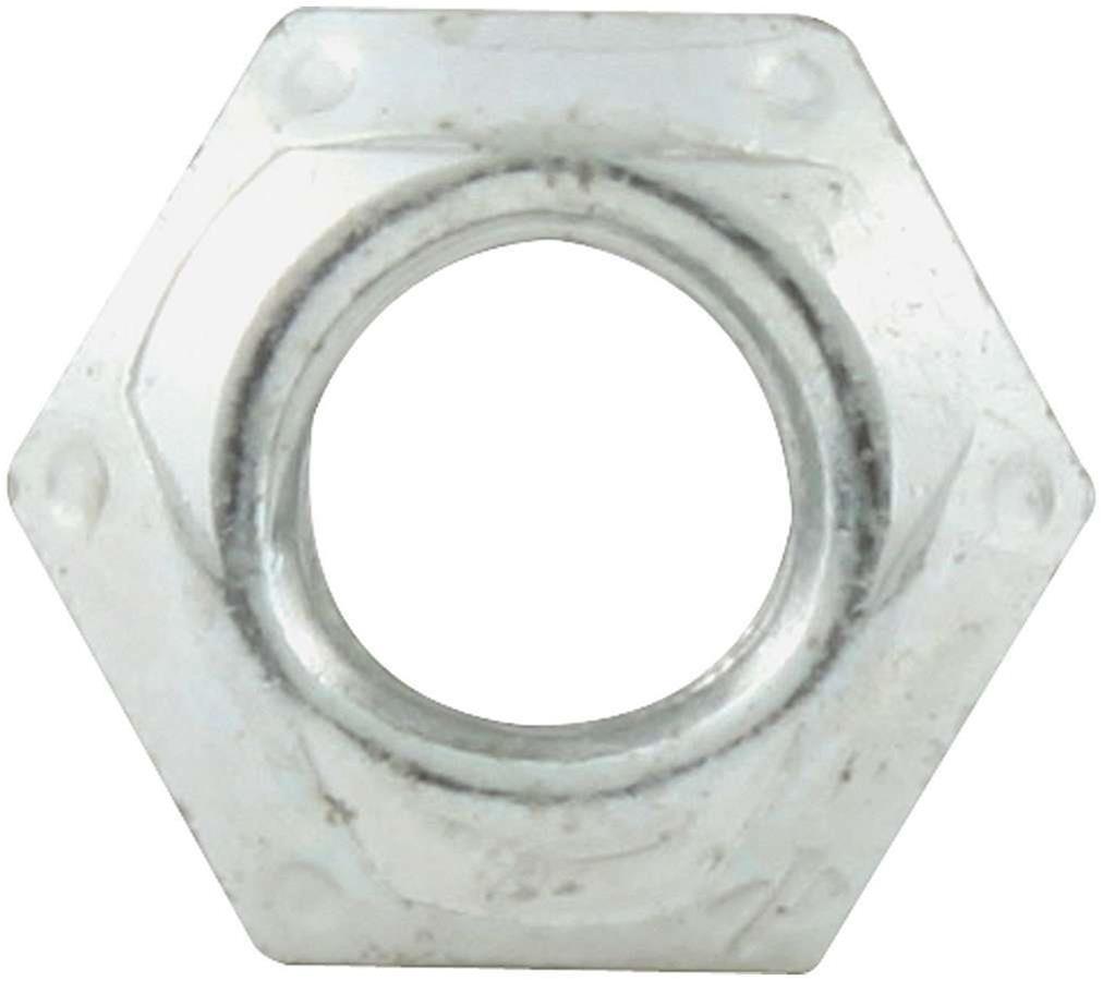 Allstar Performance Mechanical Locking Hex Nuts ALL16080-10 Nuts, Hex, Steel, Zinc Plated, Self-locking, 1/4-28 in. Fine Thread, Set of 10