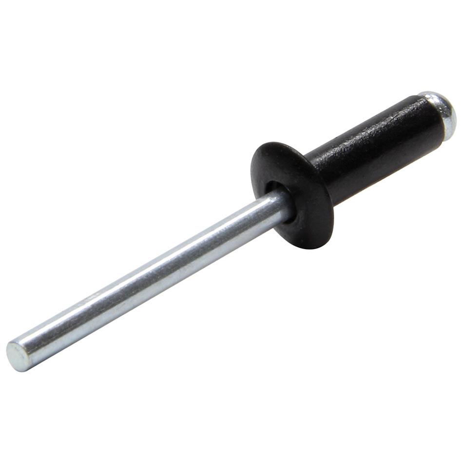 Allstar Performance Small Head Rivets ALL18003 Rivets, Black, Steel, Aluminum, Size 3/16 in., Diameter 3/8 in., Grip Range 0.250-0.375 in., Set of 250.