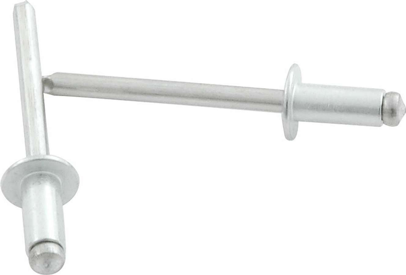 Allstar Performance Small Head Rivets ALL18107 Rivets, Blind Rivets, Multi-Grip, 3/16 in. Rivet, 3/8 in. Head, Aluminum, Silver, Set of 250