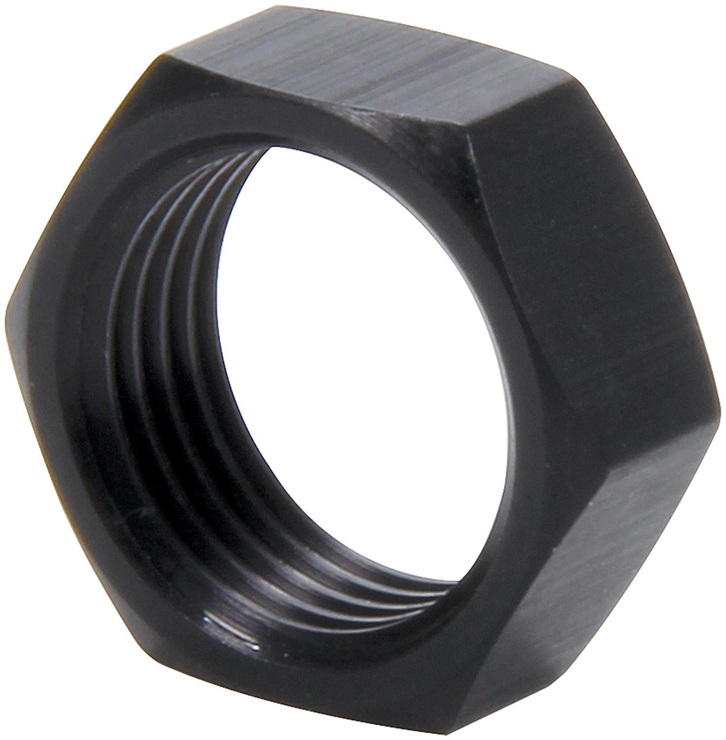 Allstar Performance Thin O.D. Jam Nuts ALL18287 Nut, 5/8-18 in, LH Thread, Aluminum, Set of 4